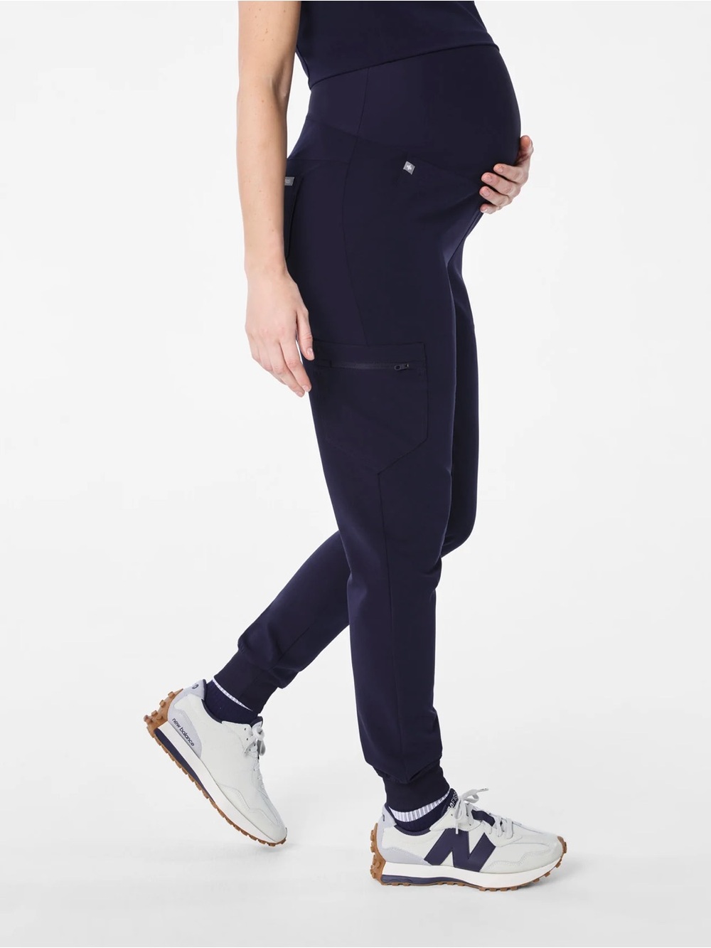 FIGS Zamora Maternity Jogger Scrub Pants in Navy Size Small